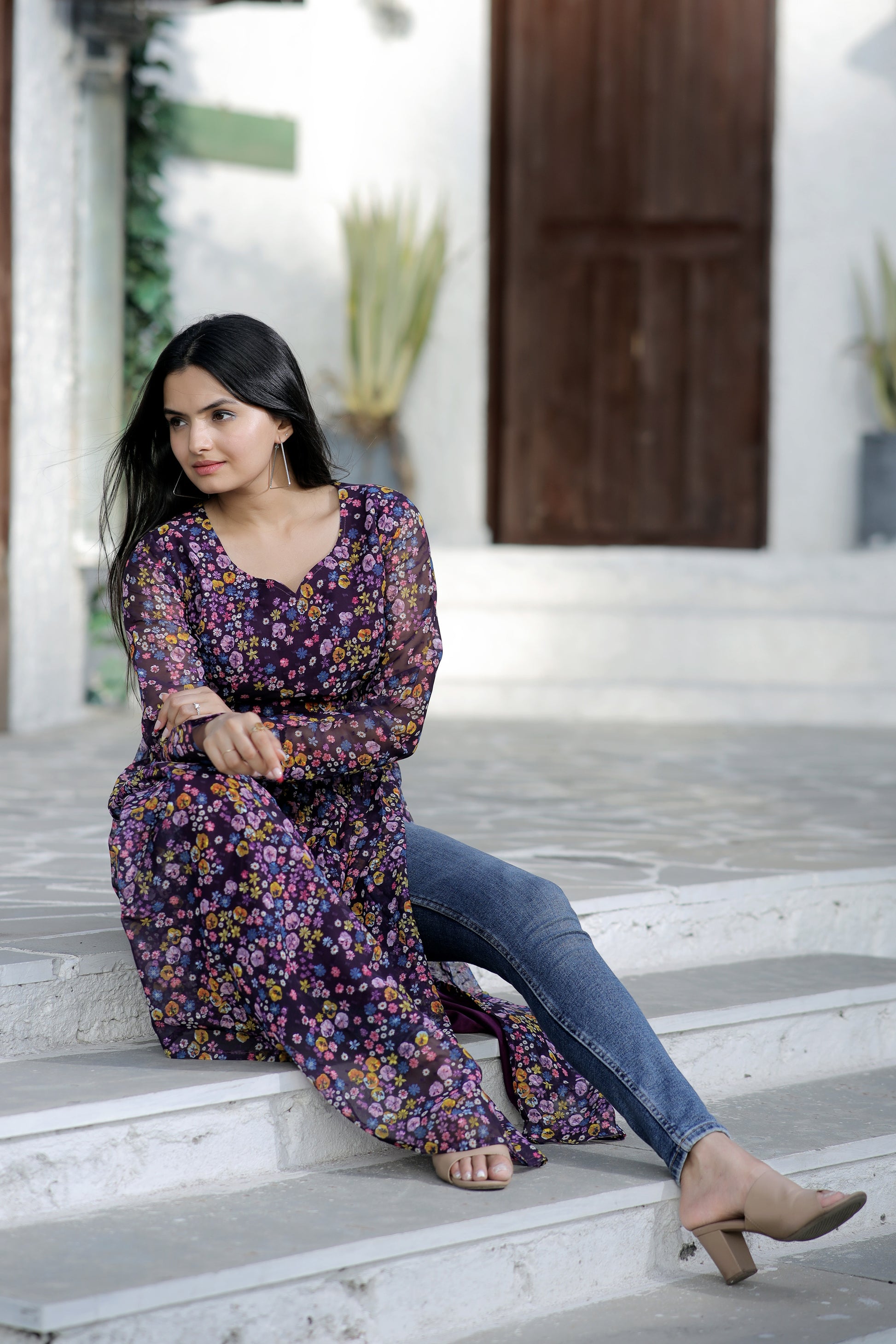 Nayra cut Kurtis with comfortable stylish and digital print - Clothebelle