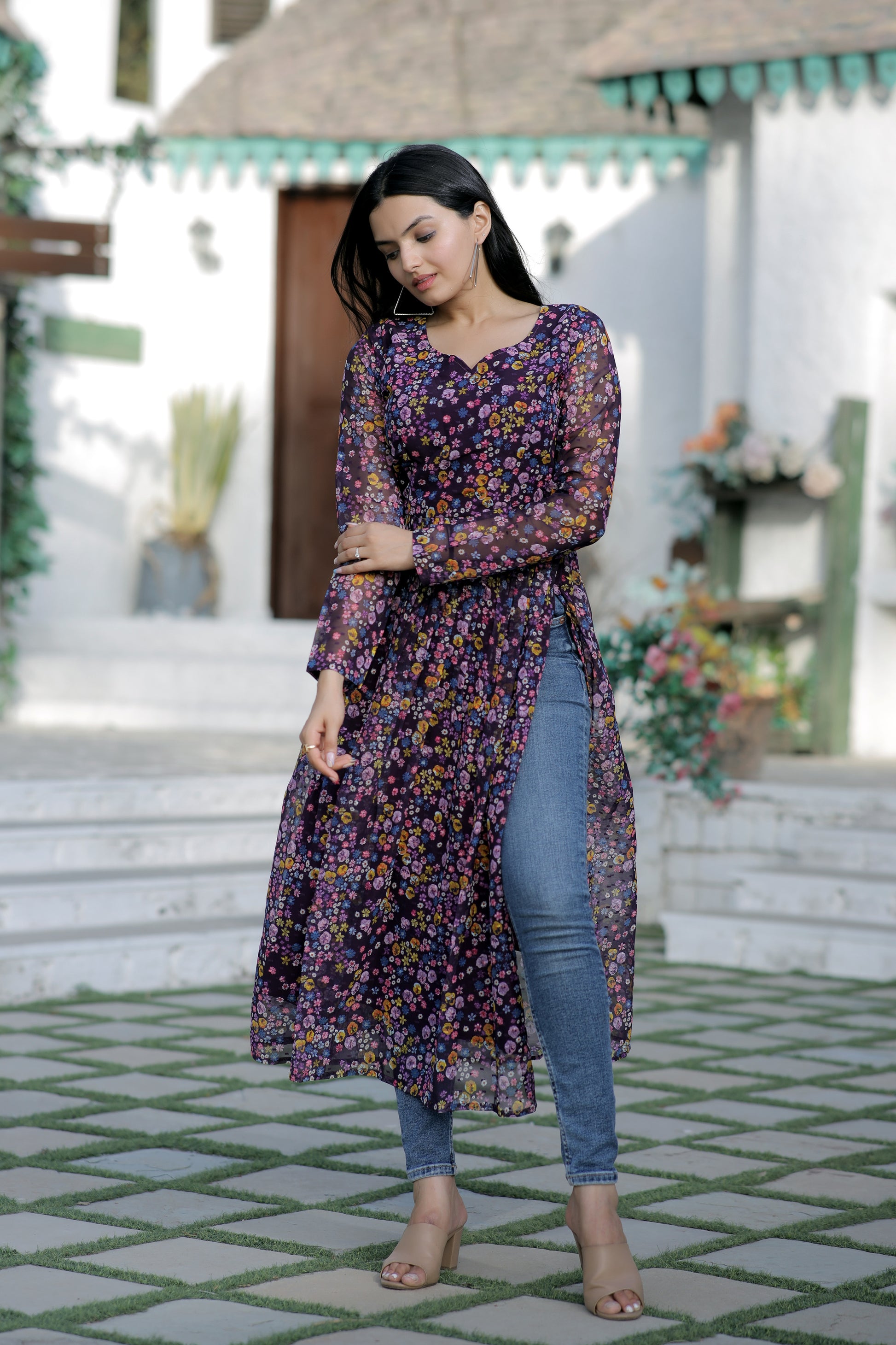 Nayra cut Kurtis with comfortable stylish and digital print - Clothebelle