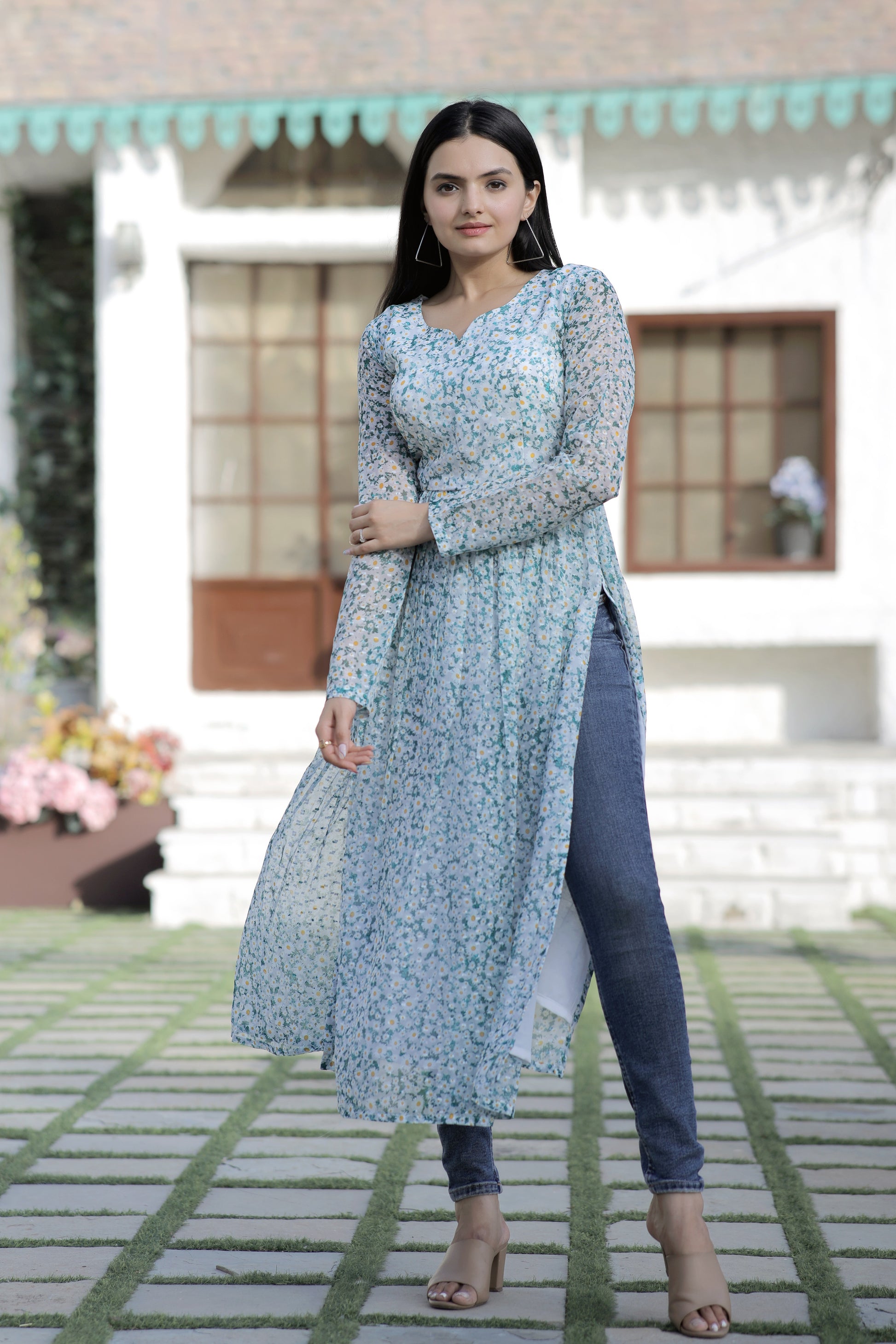 Nayra cut Kurtis with comfortable stylish and digital print - Clothebelle