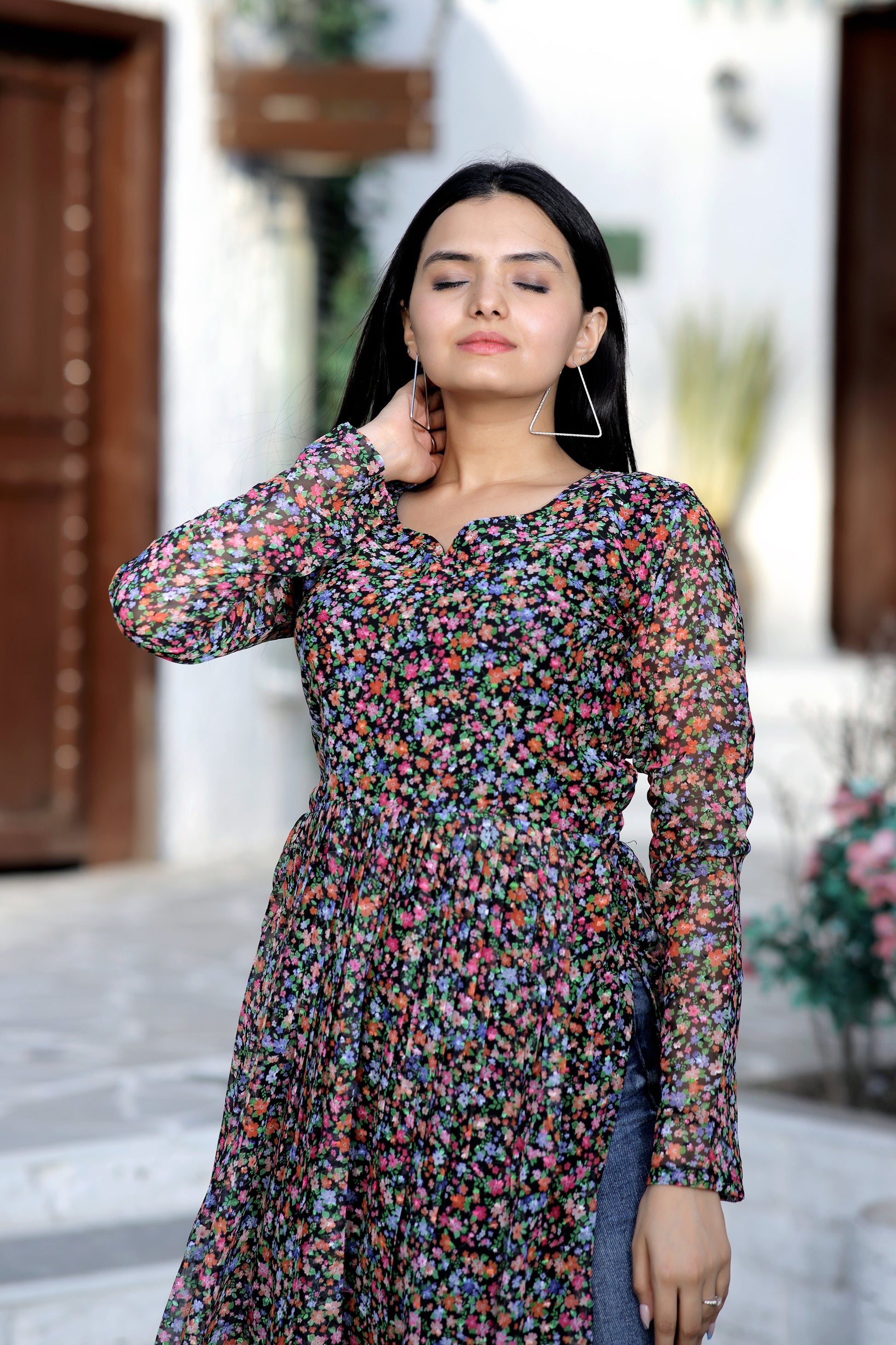 Nayra cut Kurtis with comfortable stylish and digital print - Clothebelle