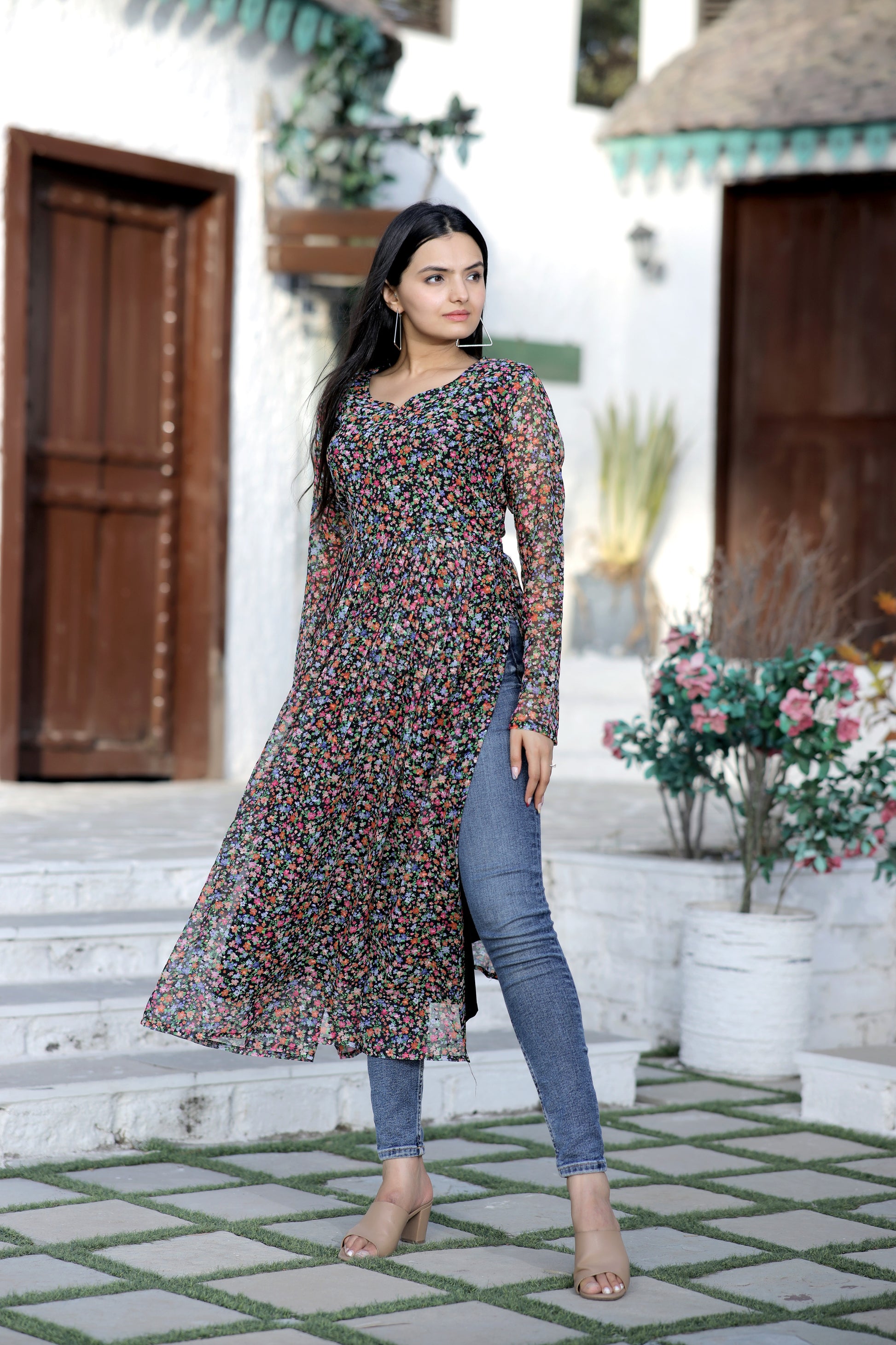 Nayra cut Kurtis with comfortable stylish and digital print - Clothebelle