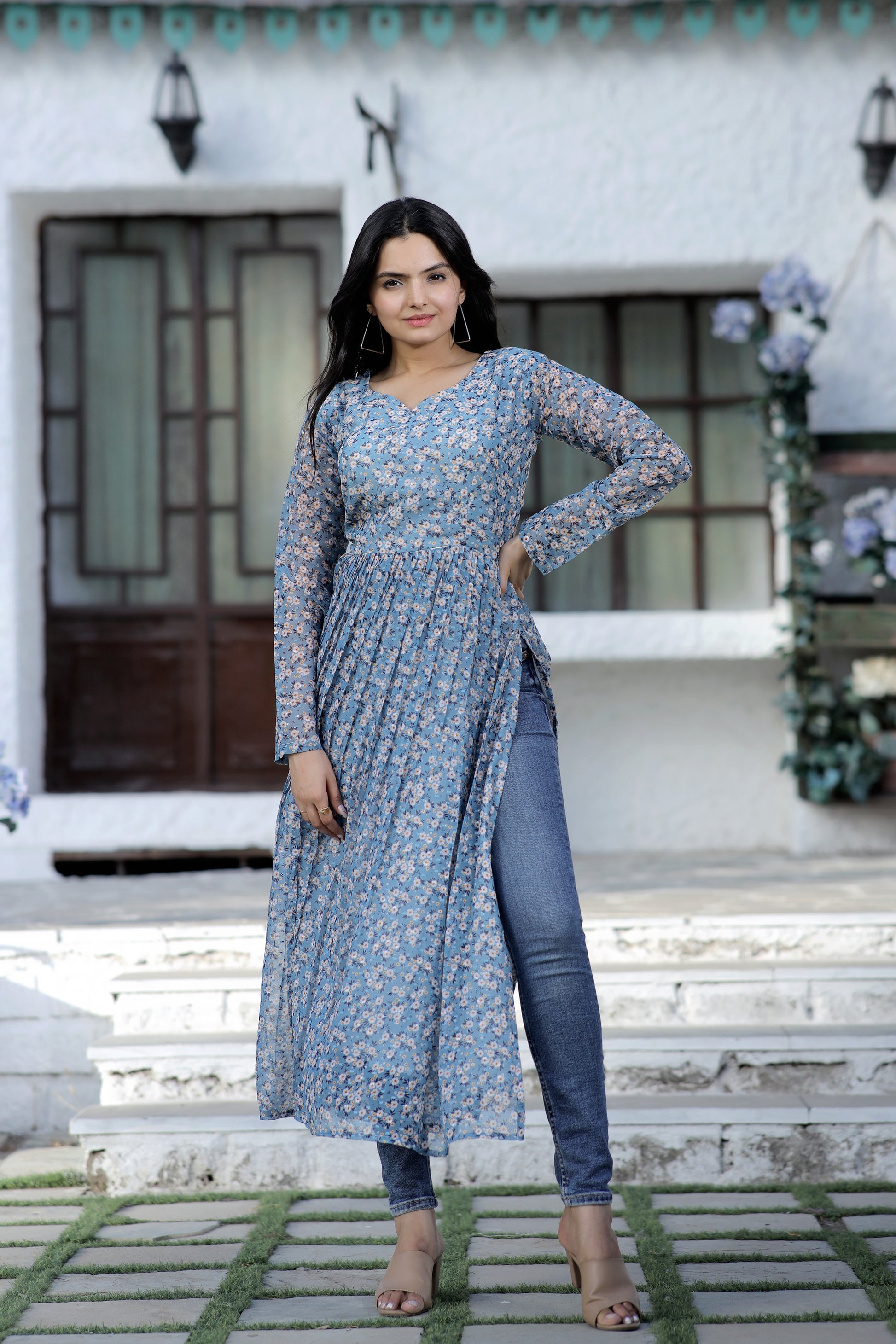 Nayra cut Kurtis with comfortable stylish and digital print - Clothebelle