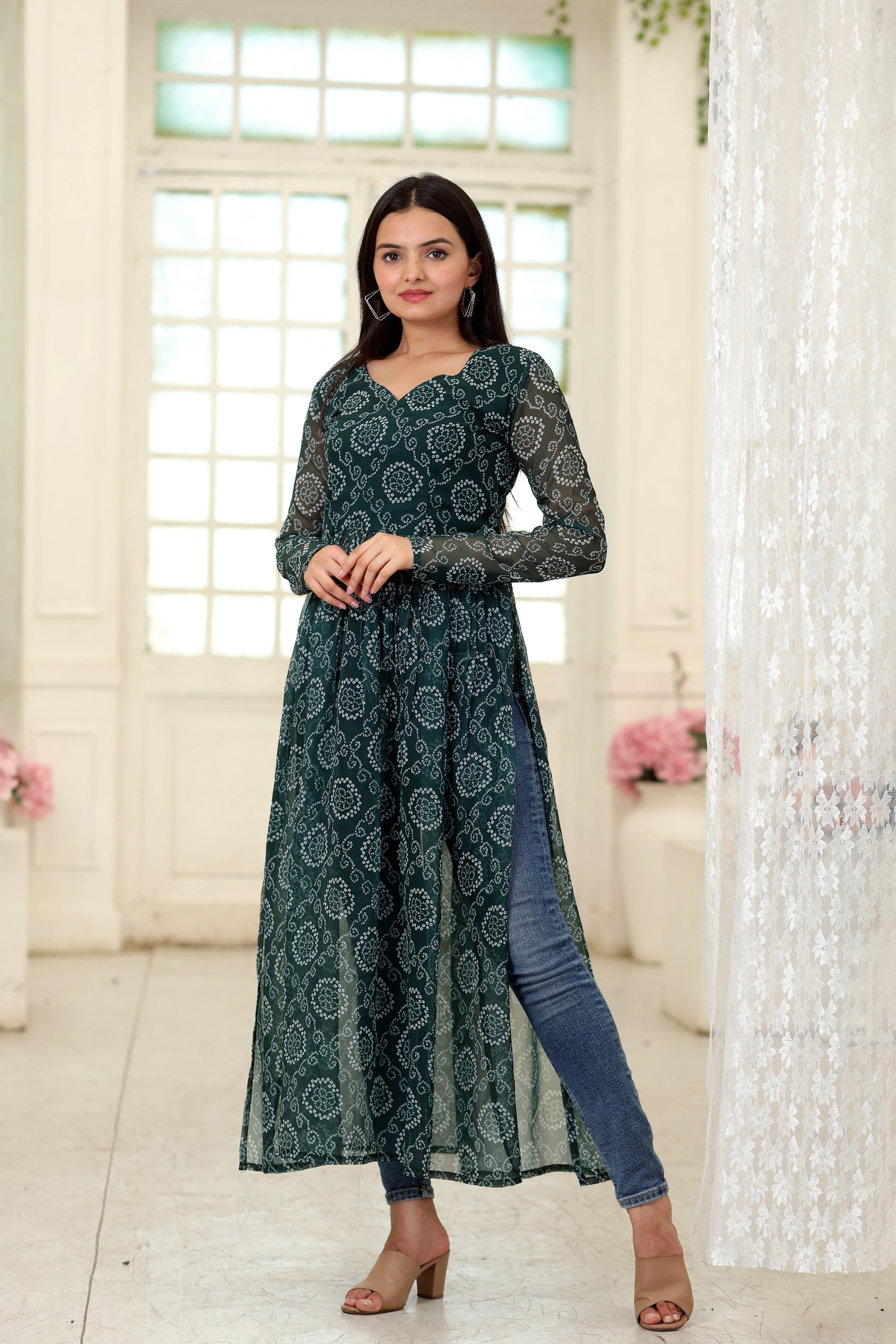 PREMIUM READYMADE DESIGNER NAYRA CUT KURTI - Clothebelle