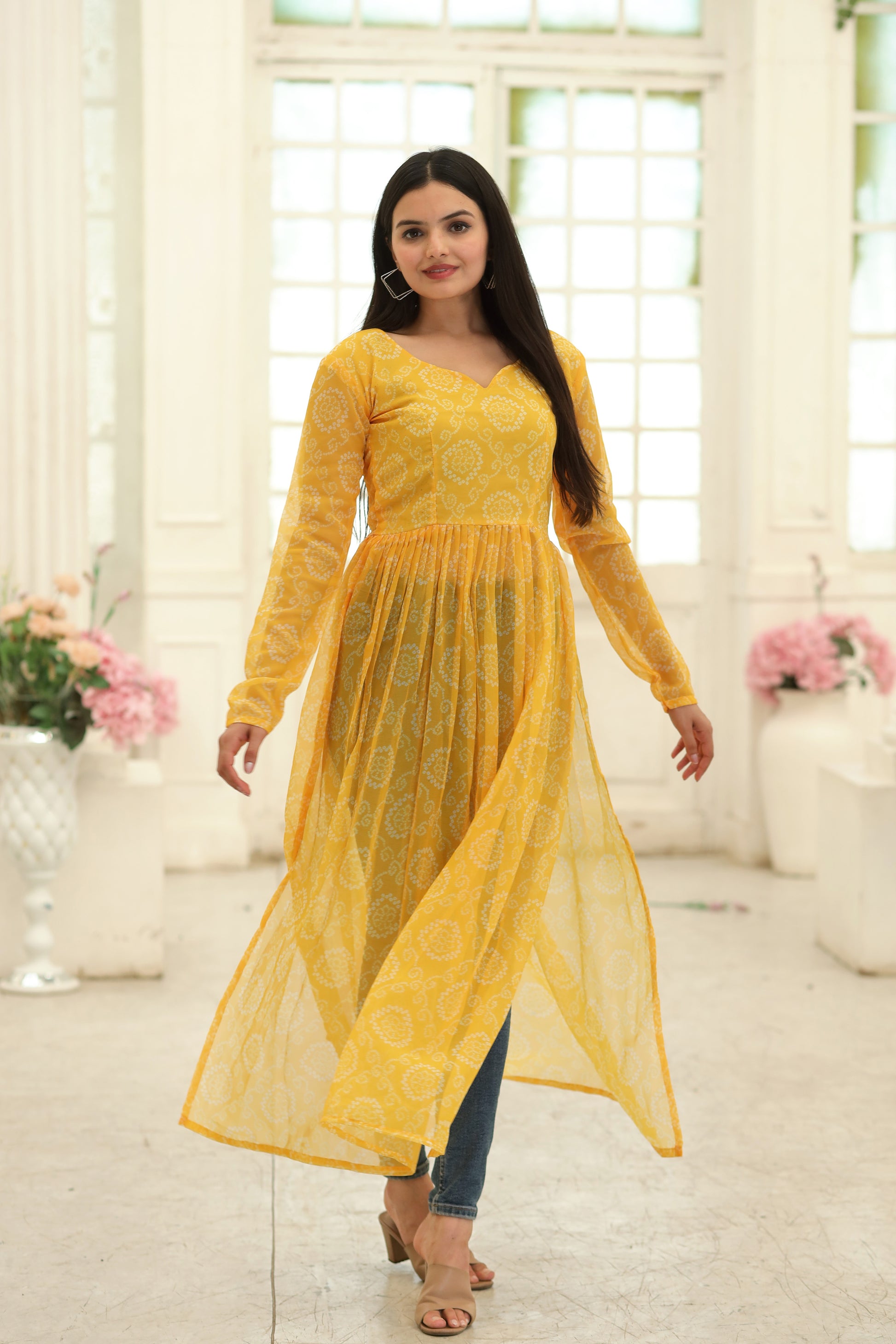 PREMIUM READYMADE DESIGNER NAYRA CUT KURTI - Clothebelle